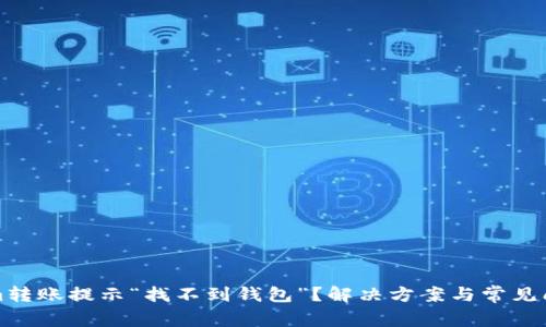 Tokenim转账提示“找不到钱包”？解决方案与常见问题解析